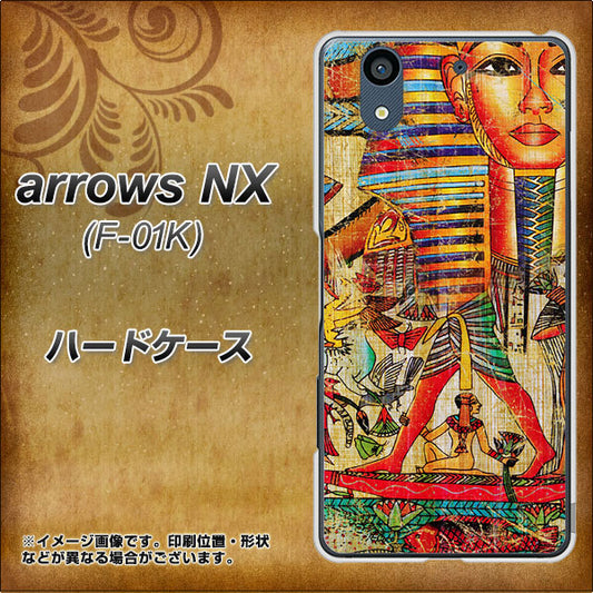 docomo アローズ NX F-01K 高画質仕上げ 背面印刷 ハードケース【329 ナイル ツタンカーメン】