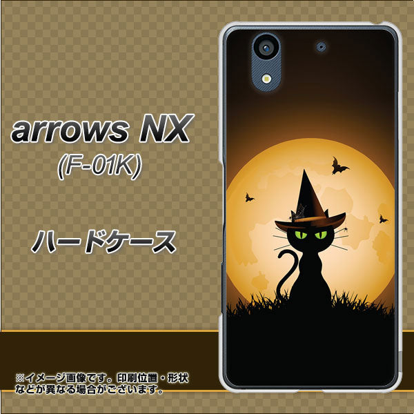 docomo アローズ NX F-01K 高画質仕上げ 背面印刷 ハードケース【440 猫の魔法使い】