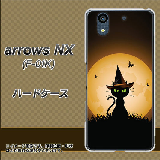 docomo アローズ NX F-01K 高画質仕上げ 背面印刷 ハードケース【440 猫の魔法使い】