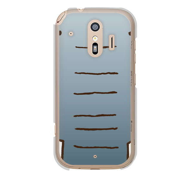 らくらくスマートフォン me F-01L docomo 高画質仕上げ 背面印刷 ハードケース ドアップアニマル