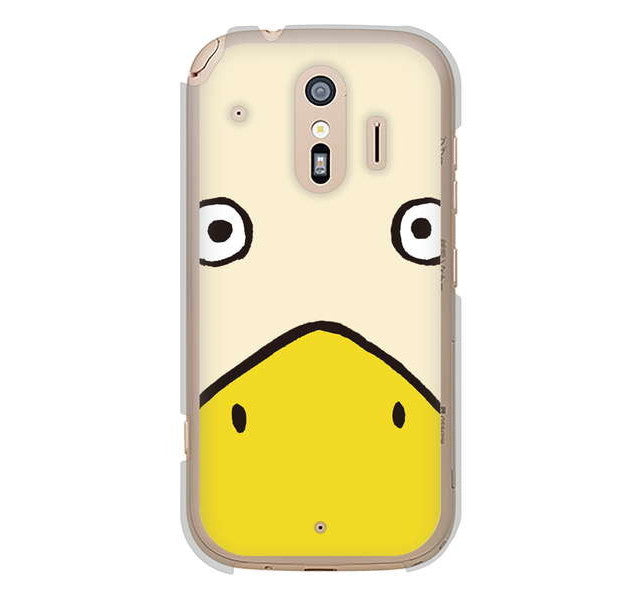 らくらくスマートフォン me F-01L docomo 高画質仕上げ 背面印刷 ハードケース ドアップアニマル