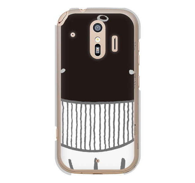 らくらくスマートフォン me F-01L docomo 高画質仕上げ 背面印刷 ハードケース ドアップアニマル