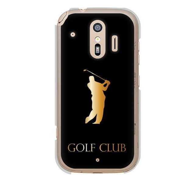 らくらくスマートフォン me F-01L docomo 高画質仕上げ 背面印刷 ハードケース 【610 GOLFCLUB】