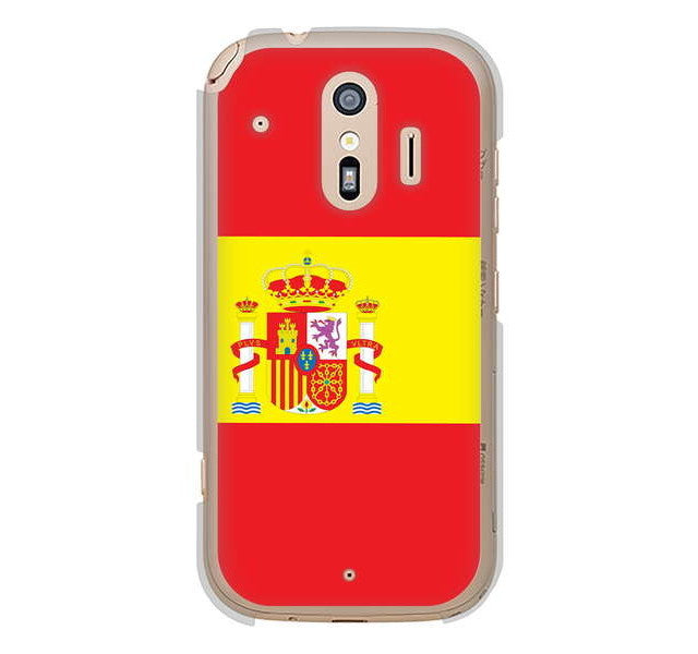 らくらくスマートフォン me F-01L docomo 高画質仕上げ 背面印刷 ハードケース 国旗