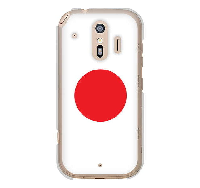 らくらくスマートフォン me F-01L docomo 高画質仕上げ 背面印刷 ハードケース 国旗