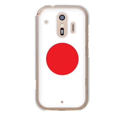 らくらくスマートフォン me F-01L docomo 高画質仕上げ 背面印刷 ハードケース 国旗