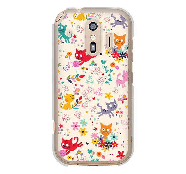 らくらくスマートフォン me F-01L docomo 高画質仕上げ 背面印刷 ハードケース マルチスタイル