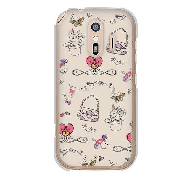 らくらくスマートフォン me F-01L docomo 高画質仕上げ 背面印刷 ハードケース マルチスタイル