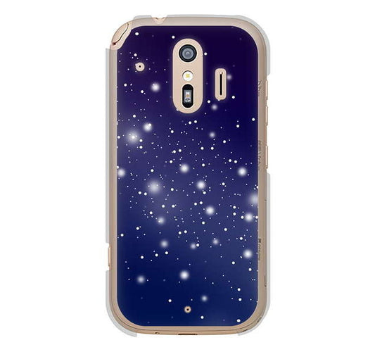 らくらくスマートフォン me F-01L docomo 高画質仕上げ 背面印刷 ハードケース 【1271 天空の川】