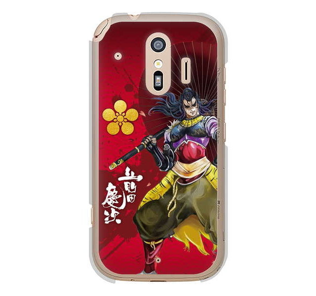 らくらくスマートフォン me F-01L docomo 高画質仕上げ 背面印刷 ハードケース 家紋