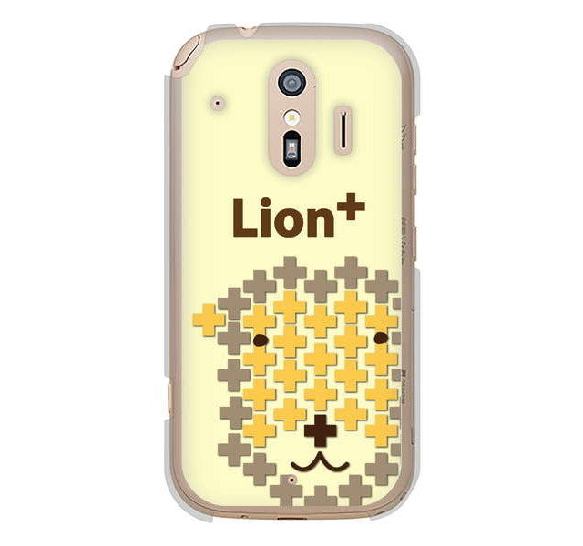 らくらくスマートフォン me F-01L docomo 高画質仕上げ 背面印刷 ハードケース animal+
