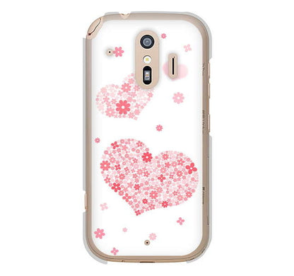 らくらくスマートフォン me F-01L docomo 高画質仕上げ 背面印刷 ハードケース ビッグハート