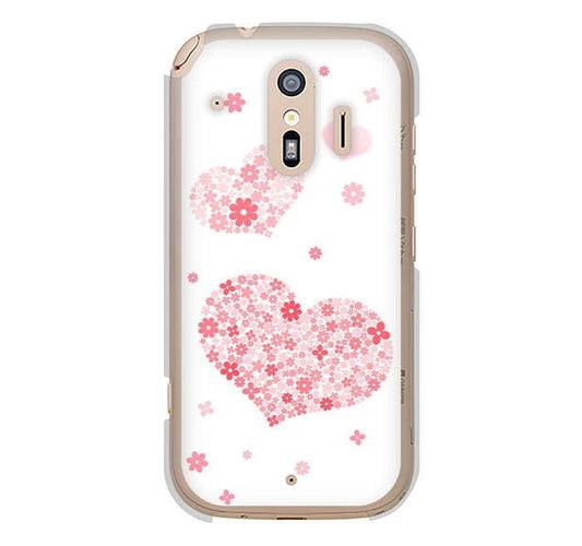 らくらくスマートフォン me F-01L docomo 高画質仕上げ 背面印刷 ハードケース ビッグハート