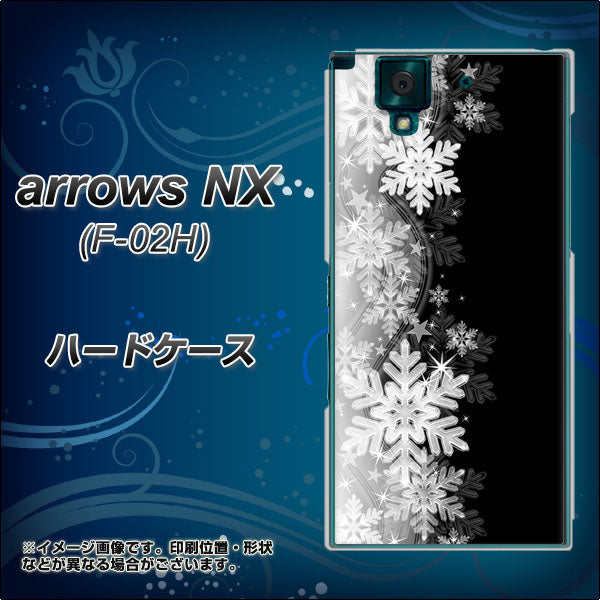 docomo アローズNX F-02H 高画質仕上げ 背面印刷 ハードケース【603 白銀と闇】