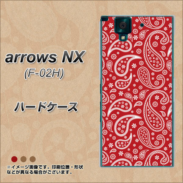 docomo アローズNX F-02H 高画質仕上げ 背面印刷 ハードケース【765 ペイズリーエンジ】