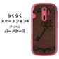 docomo らくらくスマートフォン4 F-04J 高画質仕上げ 背面印刷 ハードケース【EK824  レザー風アンティークキー】