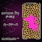 docomo アローズ ビー F-05J 高画質仕上げ 背面印刷 ハードケース【1245 ヒョウ柄エンジェル】