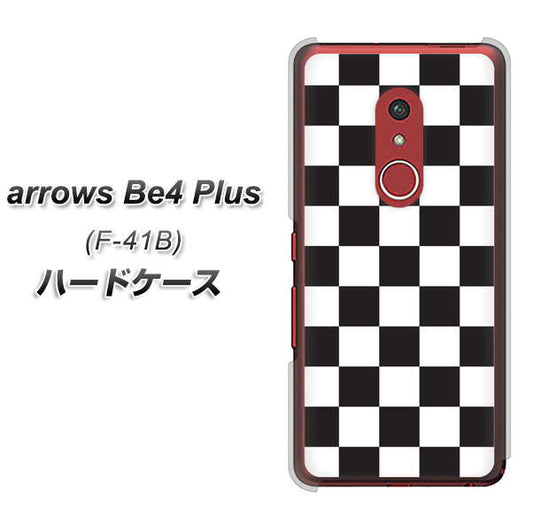 アローズBe4 Plus F-41B 高画質仕上げ 背面印刷 ハードケース【151 フラッグチェック】