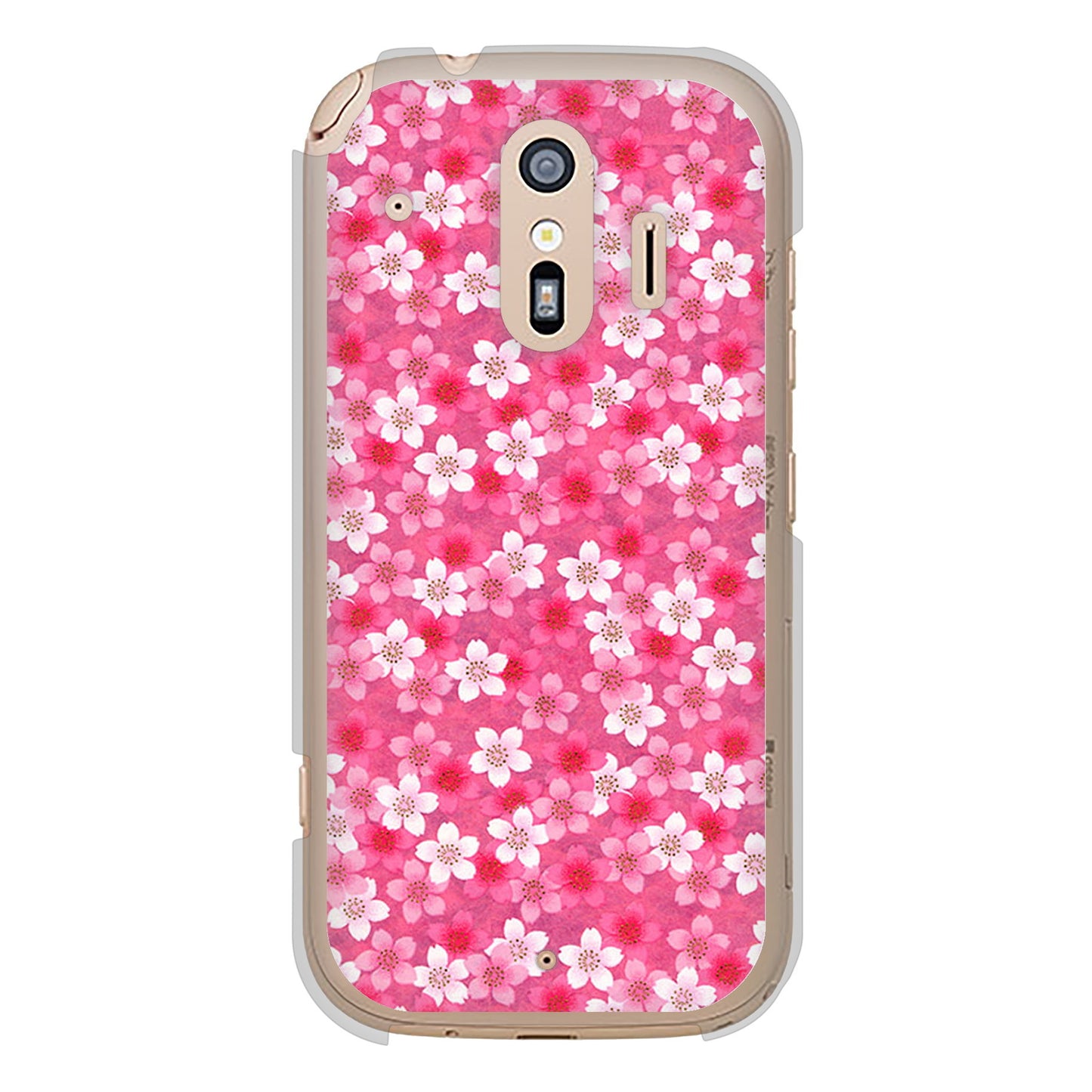 らくらくスマートフォン F-42A docomo 高画質仕上げ 背面印刷 ハードケース リバティプリント
