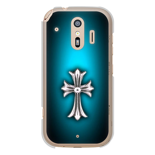 らくらくスマートフォン F-42A docomo 高画質仕上げ 背面印刷 ハードケース クロス