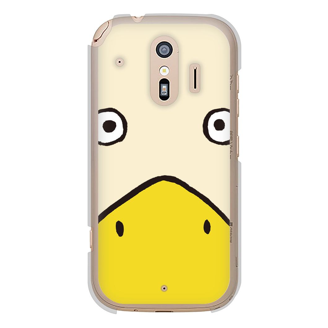 らくらくスマートフォン F-42A docomo 高画質仕上げ 背面印刷 ハードケース ドアップアニマル