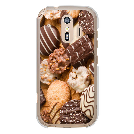 らくらくスマートフォン F-42A docomo 高画質仕上げ 背面印刷 ハードケース スイーツ