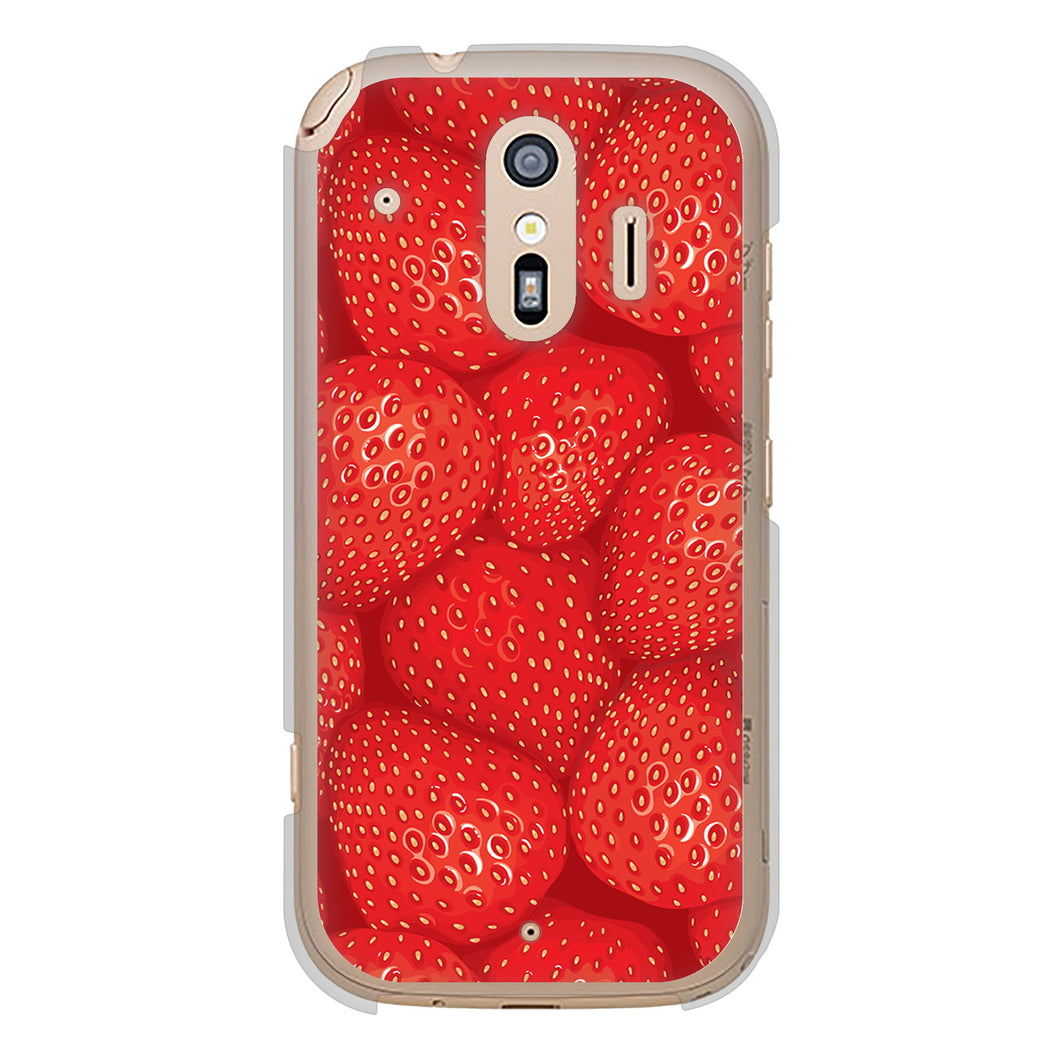 らくらくスマートフォン F-42A docomo 高画質仕上げ 背面印刷 ハードケース スイーツ