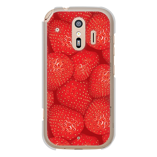 らくらくスマートフォン F-42A docomo 高画質仕上げ 背面印刷 ハードケース スイーツ