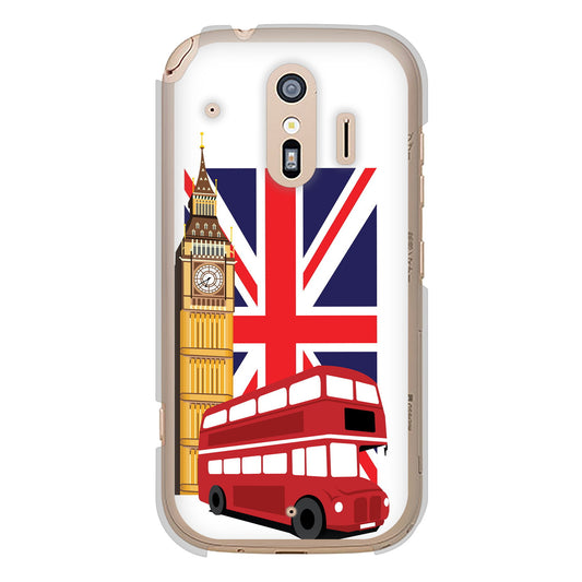 らくらくスマートフォン F-42A docomo 高画質仕上げ 背面印刷 ハードケース イギリスの風景