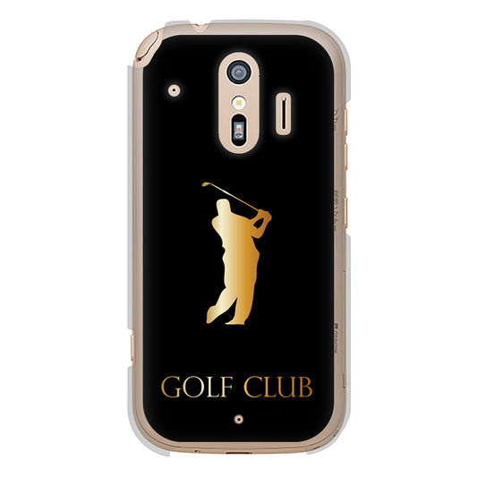 らくらくスマートフォン F-42A docomo 高画質仕上げ 背面印刷 ハードケース 【610 GOLFCLUB】