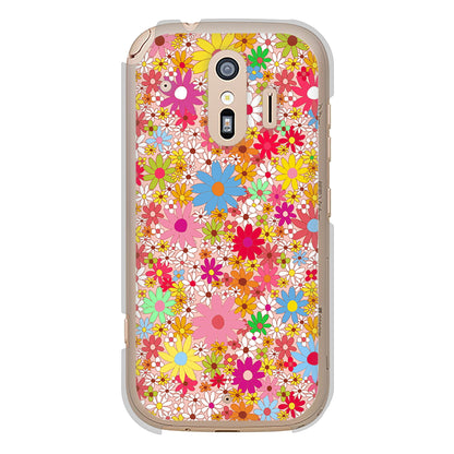 らくらくスマートフォン F-42A docomo 高画質仕上げ 背面印刷 ハードケース リバティプリント