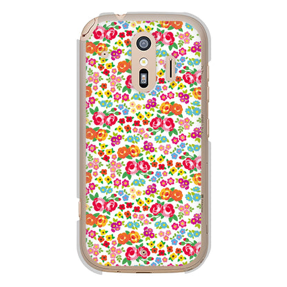 らくらくスマートフォン F-42A docomo 高画質仕上げ 背面印刷 ハードケース リバティプリント