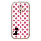 らくらくスマートフォン F-42A docomo 高画質仕上げ 背面印刷 ハードケース ネコとシンプルミルキー