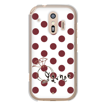 らくらくスマートフォン F-42A docomo 高画質仕上げ 背面印刷 ハードケース 大野詠舟 誕生石