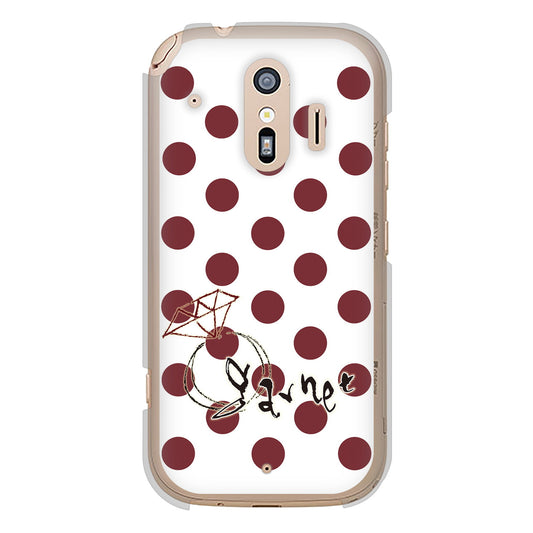 らくらくスマートフォン F-42A docomo 高画質仕上げ 背面印刷 ハードケース 大野詠舟 誕生石