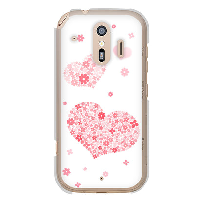 らくらくスマートフォン F-42A docomo 高画質仕上げ 背面印刷 ハードケース ビッグハート