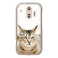 らくらくスマートフォン F-42A docomo 高画質仕上げ 背面印刷 ハードケース 【VA801 笑福ねこ】