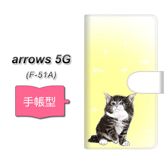 docomo アローズ5G F-51A 高画質仕上げ プリント手帳型ケース(通常型)【YG909 ノルウェージャンフォレストキャット05】