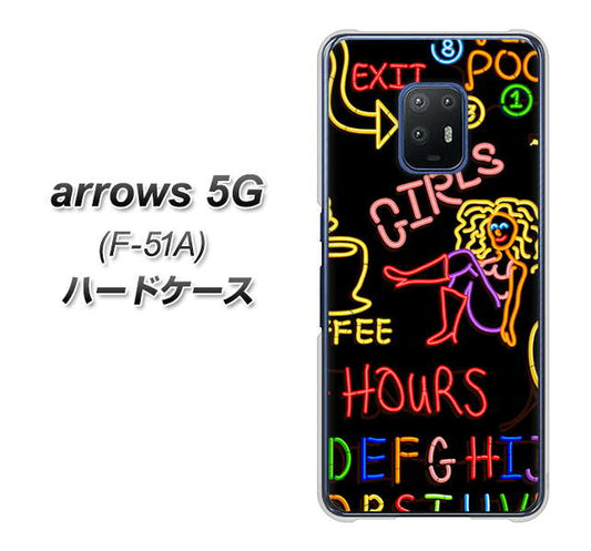 docomo アローズ5G F-51A 高画質仕上げ 背面印刷 ハードケース【284 カジノ】