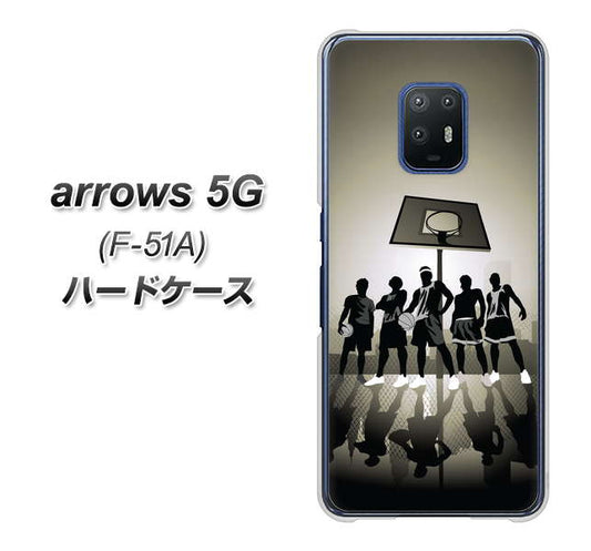 docomo アローズ5G F-51A 高画質仕上げ 背面印刷 ハードケース【389 クールバスケ】