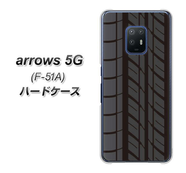 docomo アローズ5G F-51A 高画質仕上げ 背面印刷 ハードケース【IB931 タイヤ】