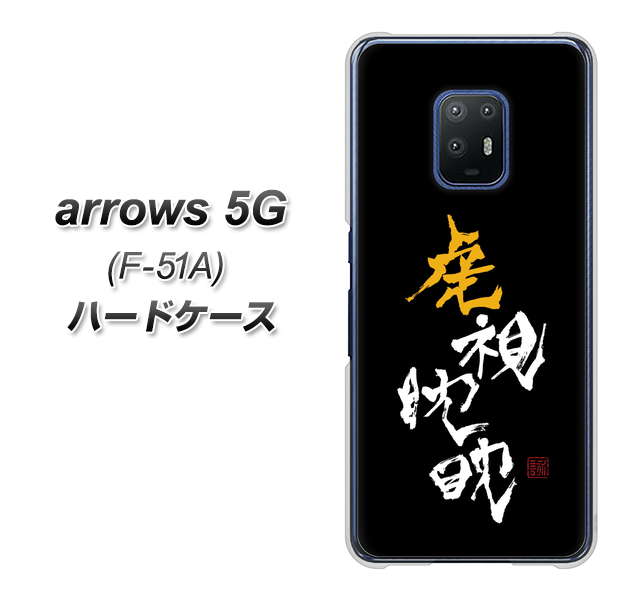 docomo アローズ5G F-51A 高画質仕上げ 背面印刷 ハードケース【OE803 虎視眈々】