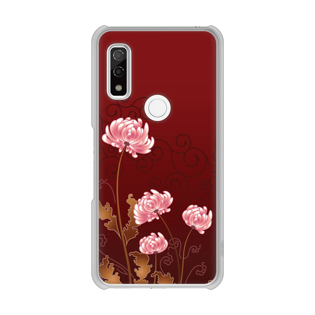 arrows We F-51B docomo 高画質仕上げ 背面印刷 ハードケース 【375 優美な菊】
