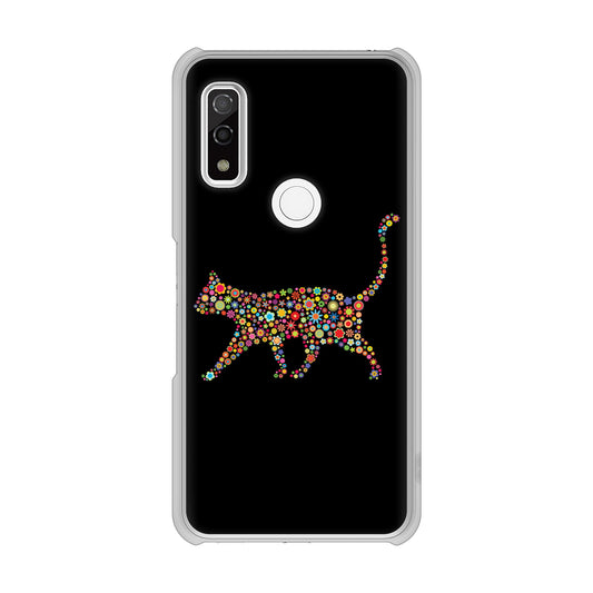 arrows We F-51B docomo 高画質仕上げ 背面印刷 ハードケース 【406 カラフルキャット】
