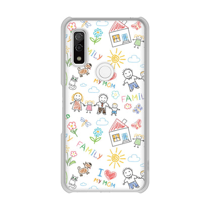 arrows We F-51B docomo 高画質仕上げ 背面印刷 ハードケース カップル＆ファミリー