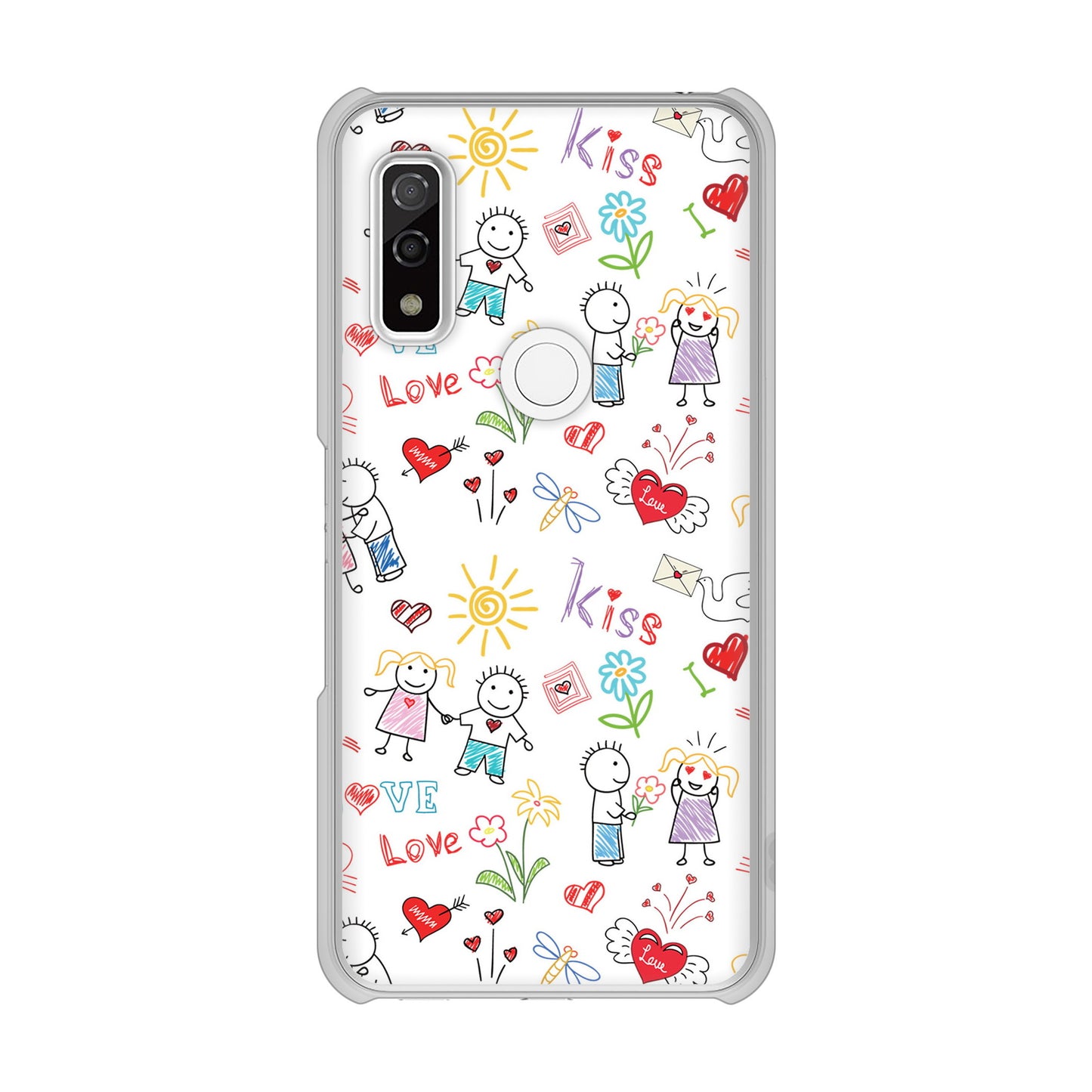 arrows We F-51B docomo 高画質仕上げ 背面印刷 ハードケース カップル＆ファミリー
