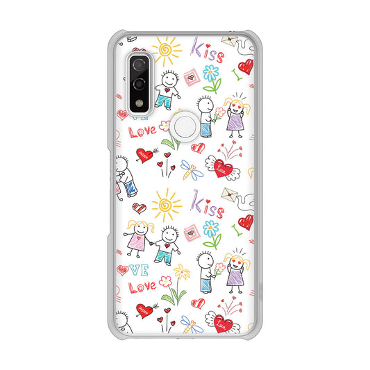arrows We F-51B docomo 高画質仕上げ 背面印刷 ハードケース カップル＆ファミリー