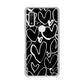 arrows We F-51B docomo 高画質仕上げ 背面印刷 ハードケース 【1124 ハート BK＆WH】