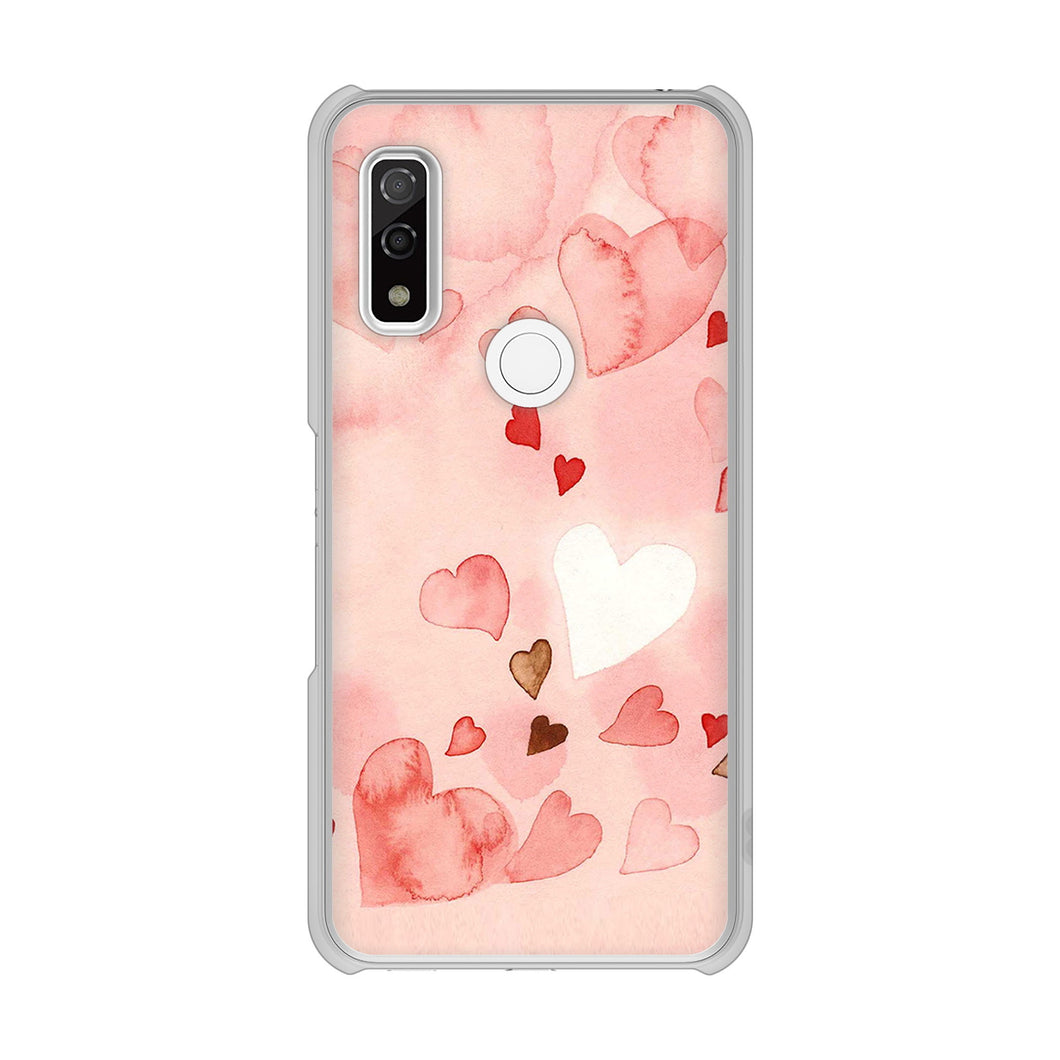 arrows We F-51B docomo 高画質仕上げ 背面印刷 ハードケース 【1125 ハートの和紙】