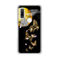arrows We F-51B docomo 高画質仕上げ 背面印刷 ハードケース 【1150 月に昇る蝶】